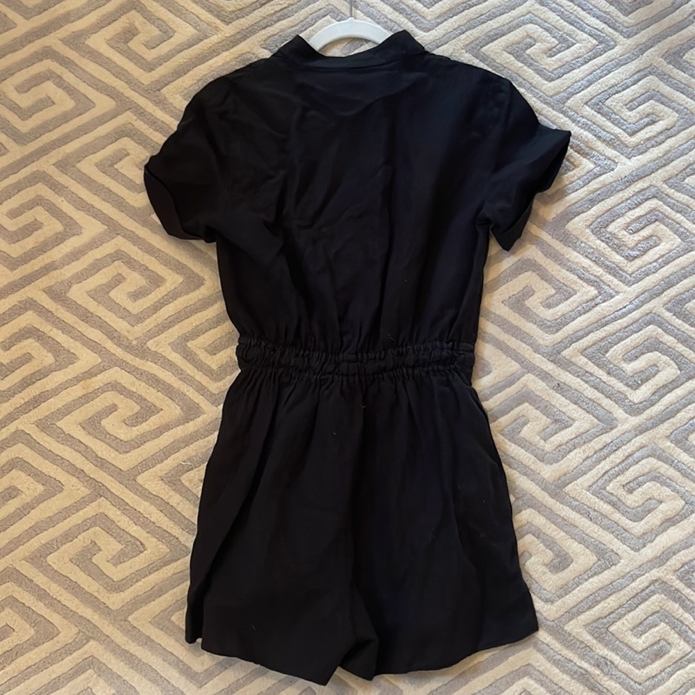 Zara Linen Romper (size small, black) - Picture 2 of 2